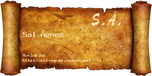 Sal Ágnes névjegykártya